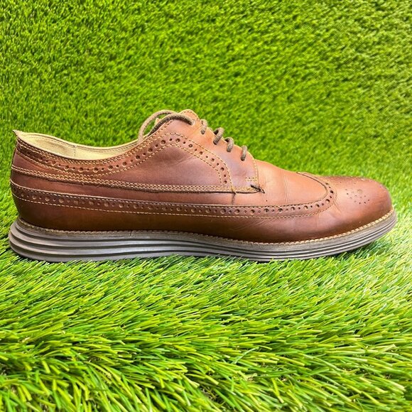 Cole Haan OriginalGrand Long Wing II Mens Size 10.5 Brown Classic Oxford Shoes main image 7